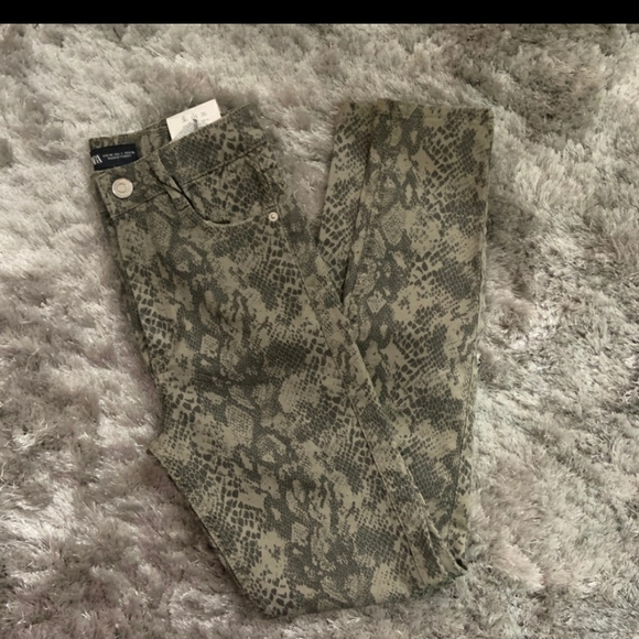 Zara Snakeskin print jeans - Picture 3 of 5